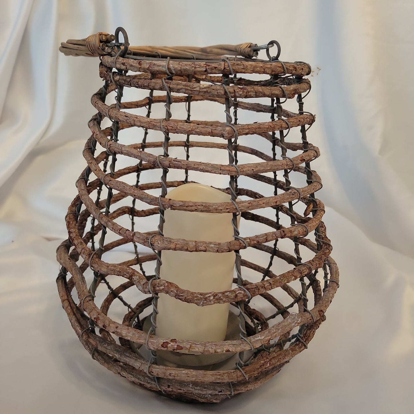 12" rustic wooden lanterns