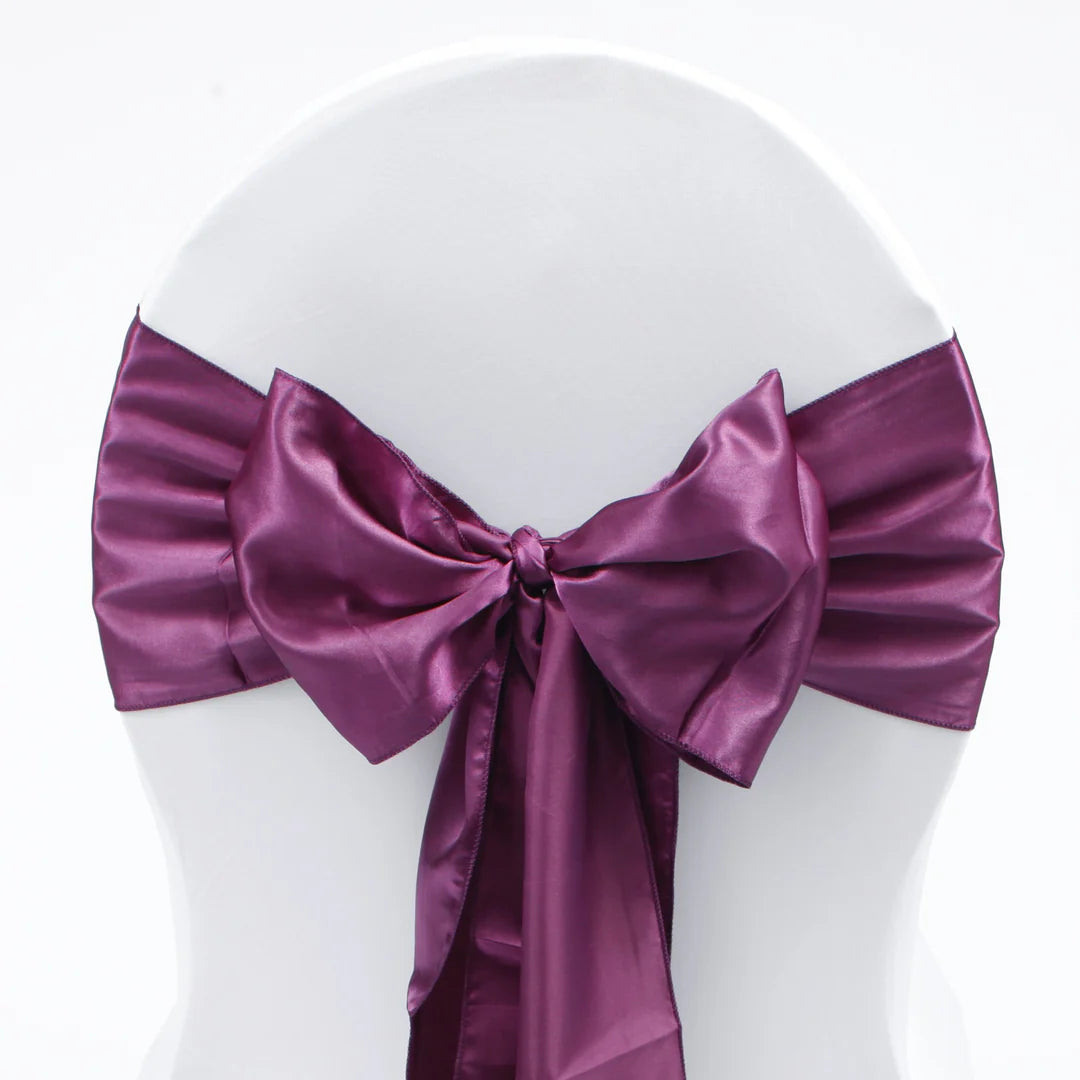 Sashes Satin Plum