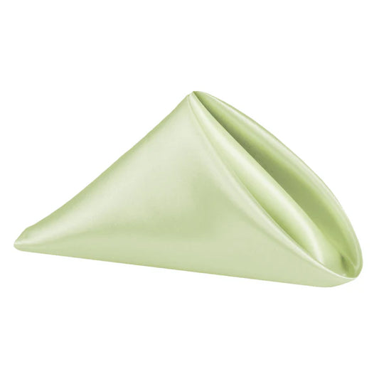 sage satin green napkins