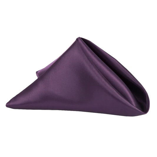 eggplant satin napkins