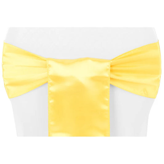 Sashes Satin Soft Yellow