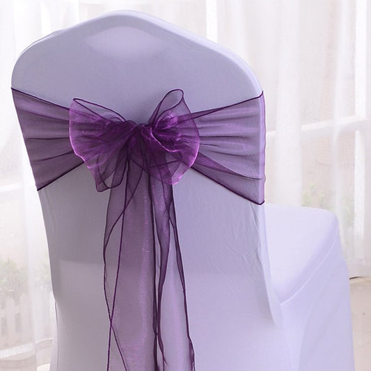 Sashes Chameleon Blue/Pink/Purple Organza