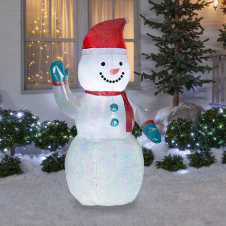 7ft LED Iridescent Snowman