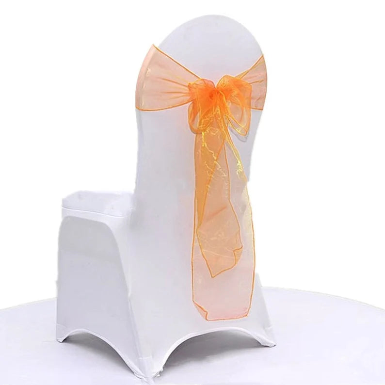 Sashes Chameleon Sunset Orange Organza