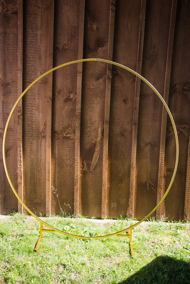 4' gold hoop arch