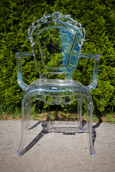 Ghost chair with arms