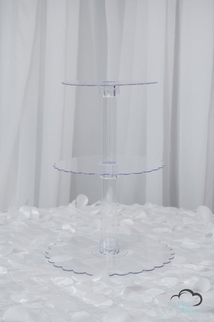 Acrylic 3-Tiered Cupcake Stand