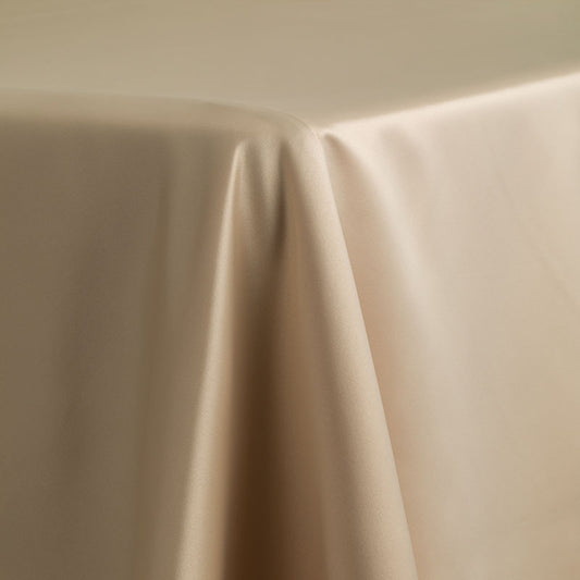 Champagne Satin lamour Table Cloth 90x174"