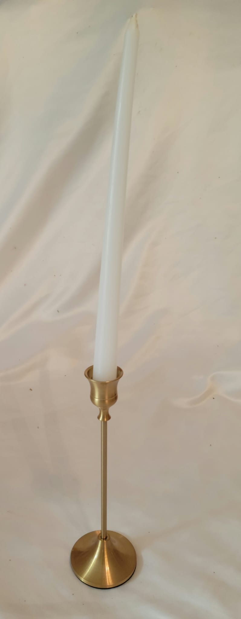 9.29" Large Gold Candlestick Holder