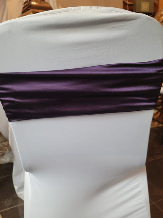 Sash Band Spandex Eggplant Purple