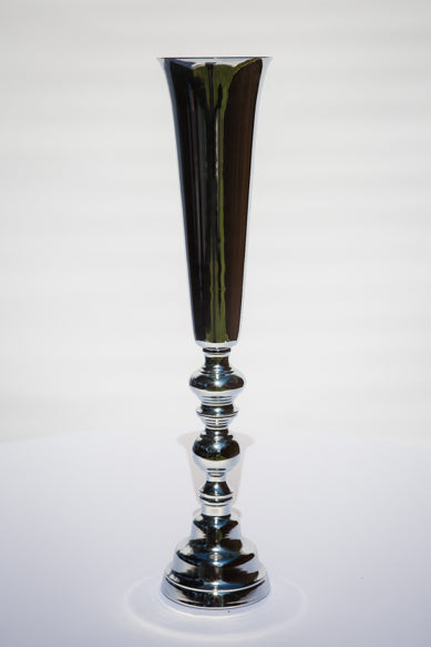 32" Isabelle silver vase