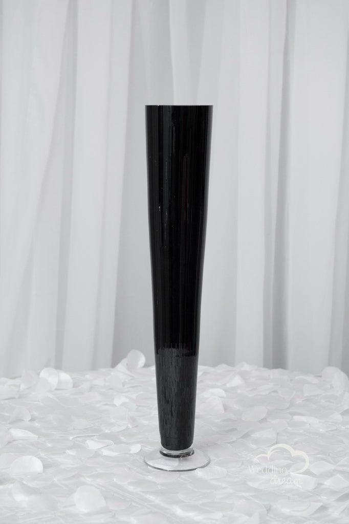 24'' Black Pilsner Vase