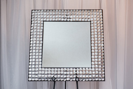 Large Diamond framed mirror