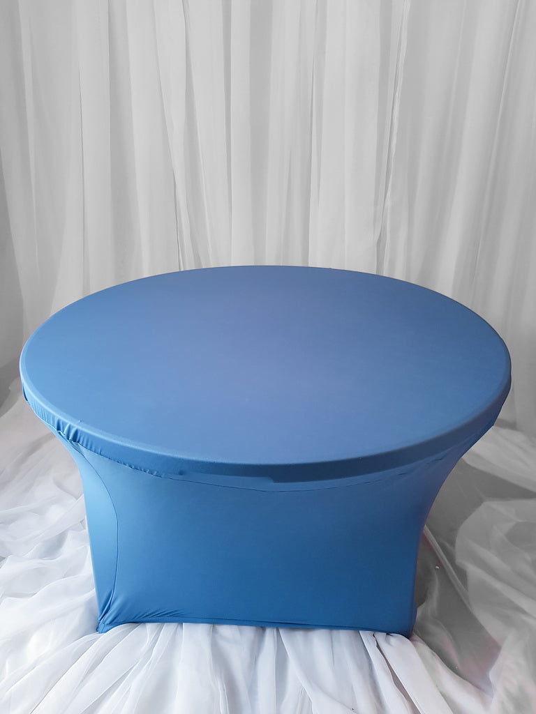 120" Ocean Blue Spandex Table Cloth