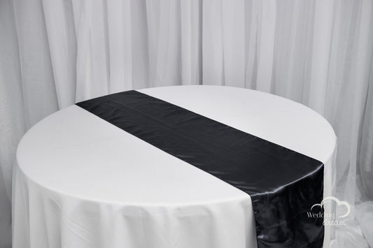 9' Charcoal Satin Table Runner