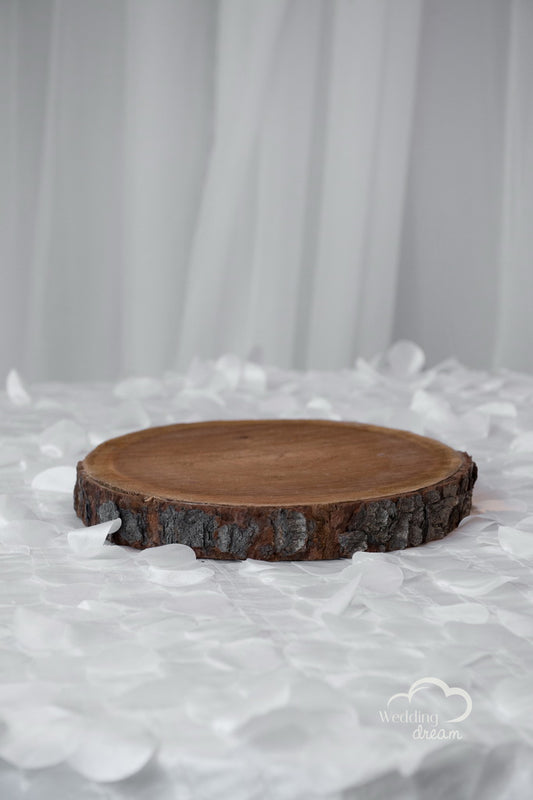 Cherry Wood Slab Centrepiece