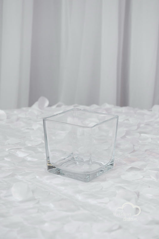 5x5x5 Clear Cube Vase