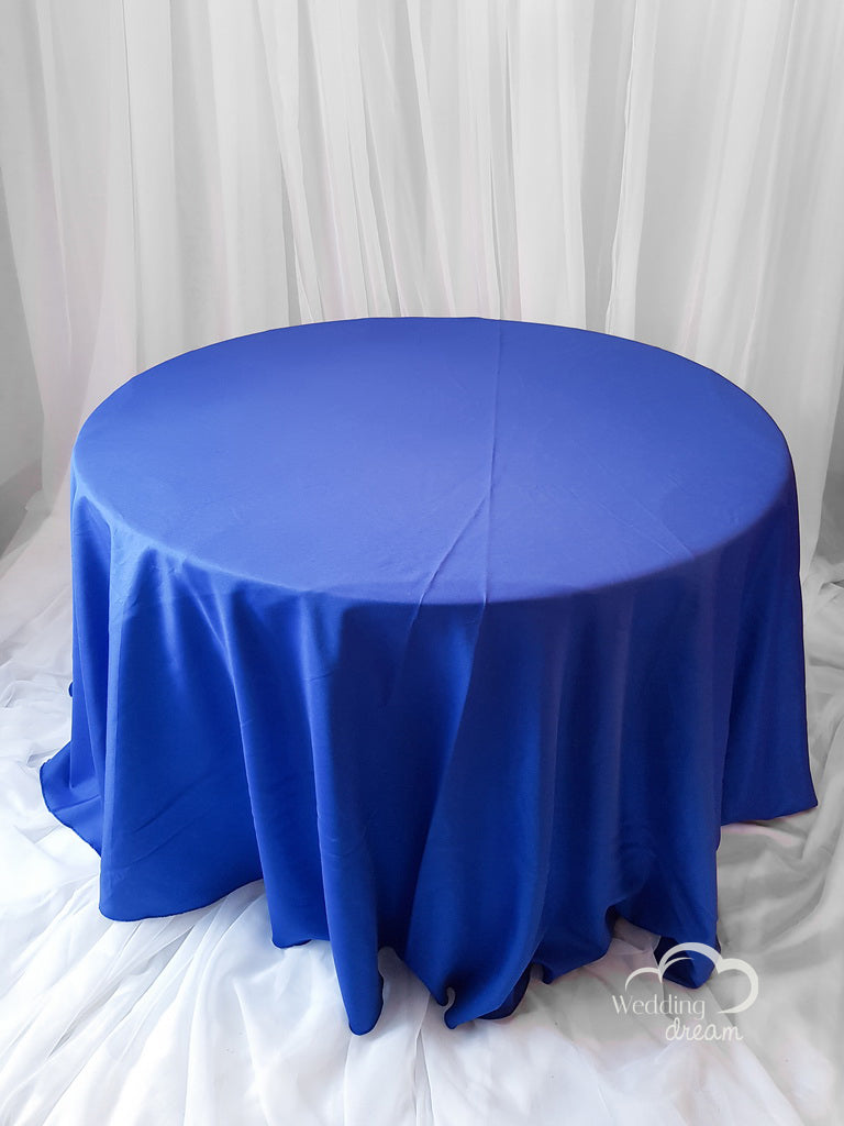 120" Royal Blue Polyester Table Cloth
